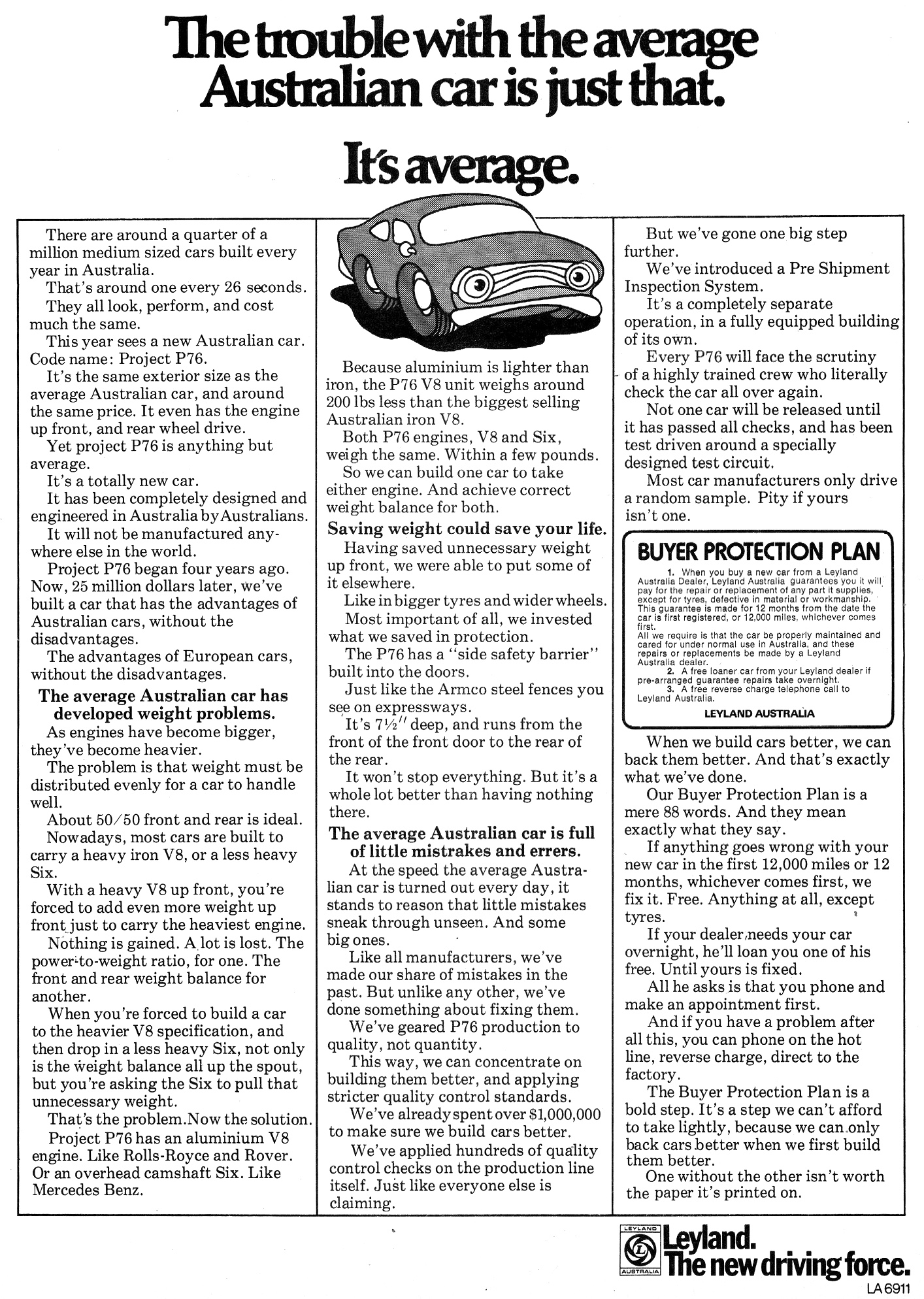 1973 Leyland Australia The Trouble With The Average Australian Car